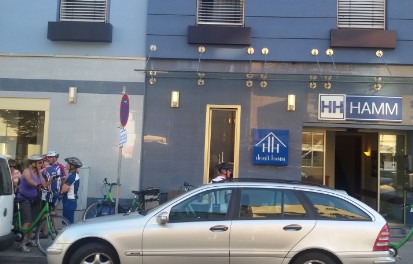 Start am Hotel in Koblenz Start am Hotel in Koblenz